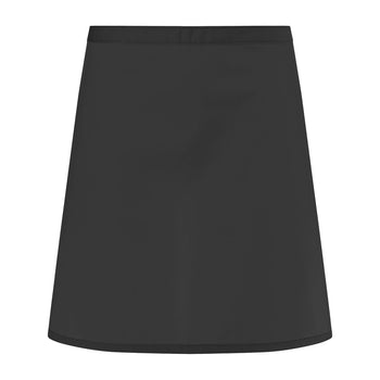 (6 szt) KARLOWSKY | Fartuch w talii Basic - Czarny - Prime Gastro