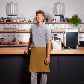 KARLOWSKY | fartuch w talii Basic - musztardowy - Prime Gastro