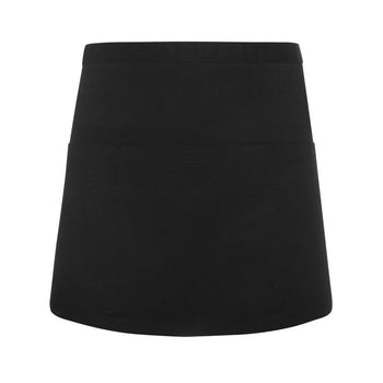 KARLOWSKY | fartuch w talii Basic - z kieszenią - czarna - Prime Gastro