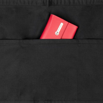 KARLOWSKY | fartuch w talii Basic - z kieszenią - czarna - Prime Gastro