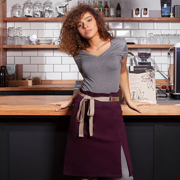 KARLOWSKY | Fartuch w talii Green-Generation - Oberżyna - Prime Gastro