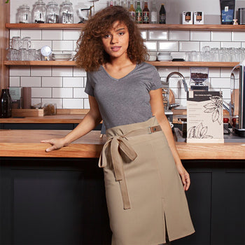 KARLOWSKY | Fartuch w talii Green Generation - Szary żwirowy - Prime Gastro