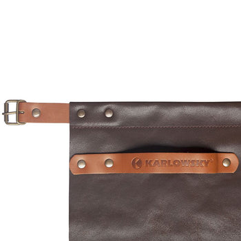 KARLOWSKY | Skórzany fartuch w talii - Mokka - Prime Gastro