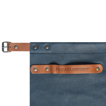 KARLOWSKY | Skórzany fartuch w talii - Atramentowy - Prime Gastro