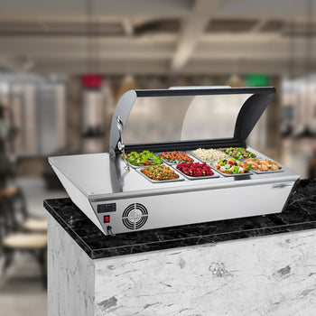 Witryna chłodnicza stołowa/ witryna nadstawna - 67 litrów - 1030 mm - dla 8x GN 1/6 lub 4x GN 1/3 - Prime Gastro