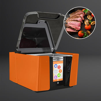 Wielofunkcyjne urządzenie próżniowe 4,8 m³/h - z ekranem dotykowym i WiFi - pomarańczowe - Prime Gastro