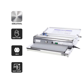 Urządzenie do foliowania - powierzchnia grzewcza: 385 x 125 mm - Prime Gastro