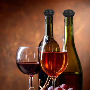 (2 szt) Zamknięcie do butelek wina i szampana - Bar Professional - czarne - Prime Gastro