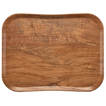 (12 szt.) CAMBRO | CENTURY™ - Taca z włókna szklanego - GN 1/2 - oliwkowy brąz z efektem drewna - gładka - Prime Gastro