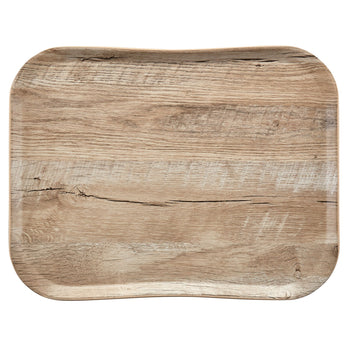 (12 szt.) CAMBRO | CENTURY™ - Taca z włókna szklanego - prostokątna - 430x330mm - efekt jasnego drewna dębowego - gładka - Prime Gastro