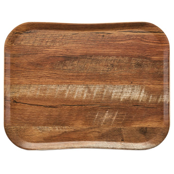 (12 szt.) CAMBRO | CENTURY™ - Taca z włókna szklanego - prostokątna - 430x330mm - brązowy efekt drewna dębowego - gładka - Prime Gastro