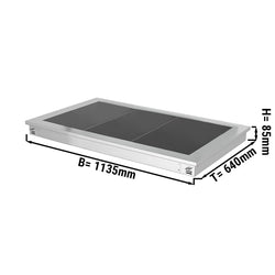 Płyta grzewcza wbudowana - 1,1m - 3x GN 1/1