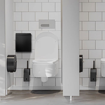 Naścienny kosz na śmieci - 7 litrów - Czarny - Prime Gastro