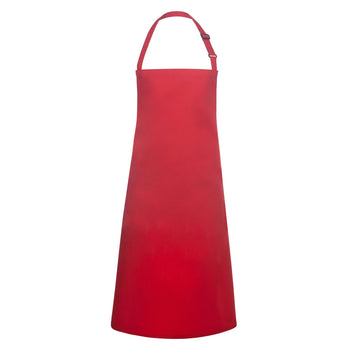KARLOWSKY | Fartuch na szelkach wodoodporny Basic - z klamrą - czerwony - Prime Gastro