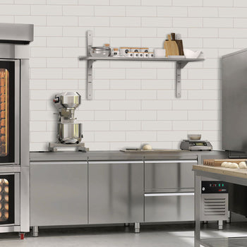 Półki naścienne ECO - 1400x300mm - z 2 piętrami - Prime Gastro