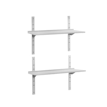 Półki naścienne ECO - 1400x400mm - z 2 piętrami - Prime Gastro