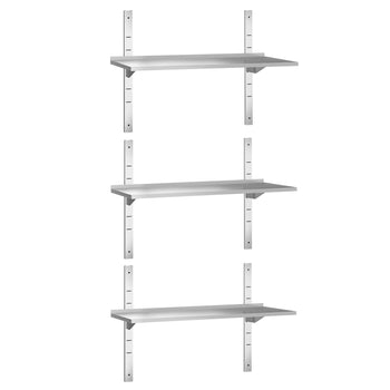 Półki naścienne PREMIUM - 1400x400mm - z 3 piętrami - Prime Gastro