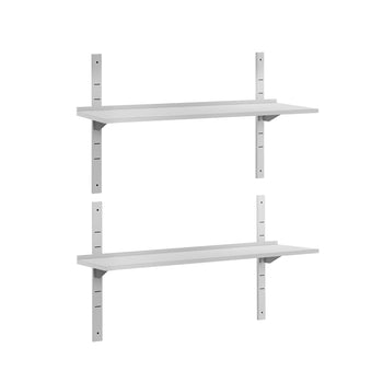 Półki naścienne ECO - 1500x300mm - z 2 piętrami - Prime Gastro