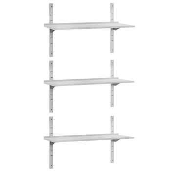 Półki naścienne ECO - 1500x300mm - z 3 piętrami - Prime Gastro
