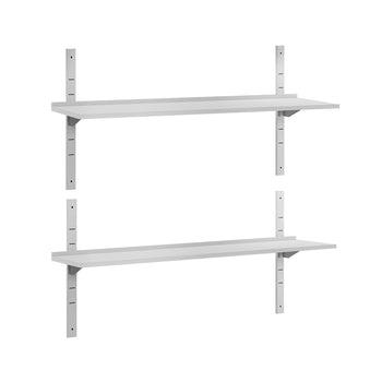 Półki naścienne ECO - 1600x300mm - z 2 piętrami - Prime Gastro