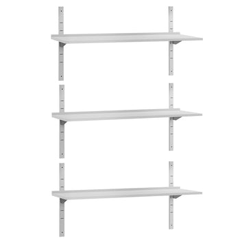 Półki naścienne ECO - 1600x300mm - z 3 piętrami - Prime Gastro