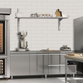 Półki naścienne ECO - 1600x300mm - z 2 piętrami - Prime Gastro