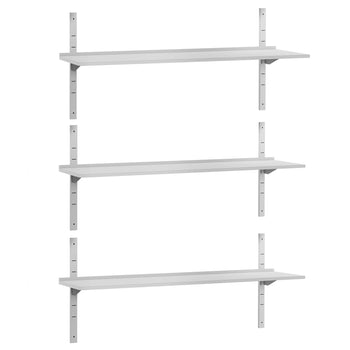 Półki naścienne ECO - 1800x300mm - z 3 piętrami - Prime Gastro