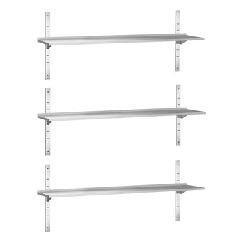 Półki naścienne PREMIUM - 1800x400mm - z 3 piętrami - Prime Gastro