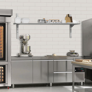 Półki naścienne ECO - 1800x400mm - z 2 piętrami - Prime Gastro