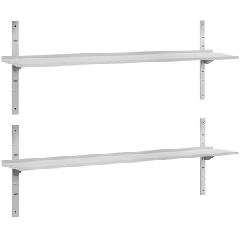 Półki naścienne ECO - 2000x300mm - z 2 piętrami - Prime Gastro
