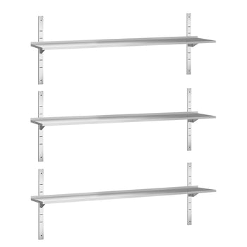 Półki naścienne PREMIUM - 2000x400mm - z 3 piętrami - Prime Gastro