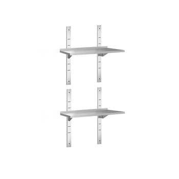 Półki naścienne PREMIUM - 600x400mm - z 2 piętrami - Prime Gastro