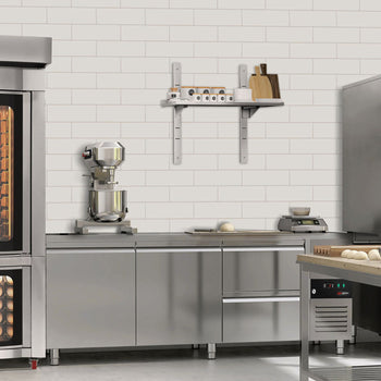 Półki naścienne PREMIUM - 800x300mm - z 2 piętrami - Prime Gastro