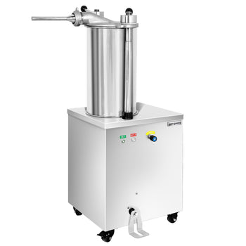 Hydrauliczny napełniacz do kiełbas - 25 litrów - 1,5 kW - stal nierdzewna - Prime Gastro
