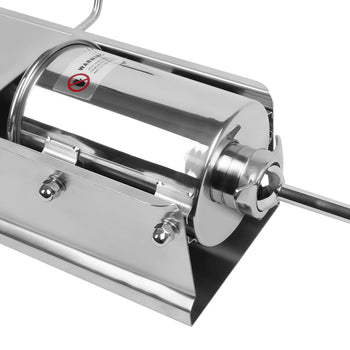 Manualna nadziewarka do kiełbas - 3 litry - stal nierdzewna - włącznie z 4 nasadkami - Prime Gastro