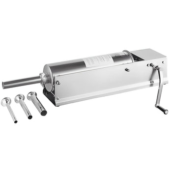 Ręczna nadziewarka do kiełbas - 7 litrów - stal nierdzewna - włącznie z 4 nasadkami - Prime Gastro