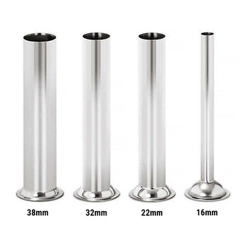 Manualna nadziewarka do kiełbas - 3 litry - stal nierdzewna - włącznie z 4 nasadkami - Prime Gastro