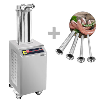 Hydrauliczna nadziewarka do kiełbas - 15 litrów - 750 W - stal nierdzewna - Prime Gastro