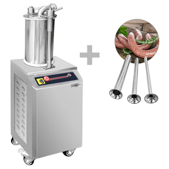 Hydrauliczny napełniacz do kiełbas - 26 litrów - 1,1 kW - stal nierdzewna - Prime Gastro