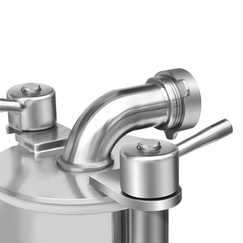 Hydrauliczny napełniacz do kiełbas - 35 litrów - 1,5 kW - stal nierdzewna - Prime Gastro