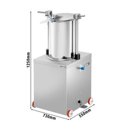 Hydrauliczna nadziewarka do kiełbas - 50 litrów - 560 W - stal nierdzewna