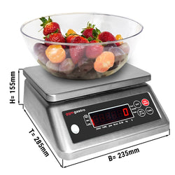 Cyfrowa waga kuchenna do 3 kg - dokładność: 0,2 g