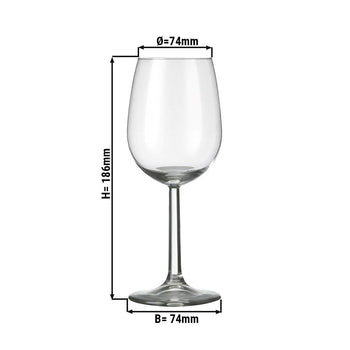 (6 sztuk) Kieliszek do wina - ESPRIT - 290 ml - Przezroczysty - Prime Gastro