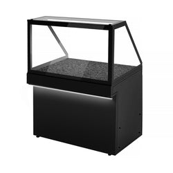 Witryna grzewcza TORONTO – 1300 mm – czarny front – podgrzewany blat