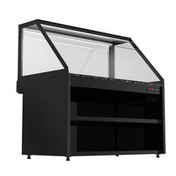 Witryna grzewcza TORONTO – 1500 mm – czarny front – podgrzewany blat