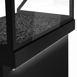 Witryna grzewcza TORONTO – 1500 mm – czarny front – podgrzewany blat