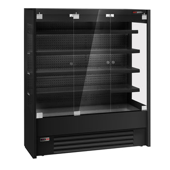 Witryna chłodnicza naścienna - 1585 mm - z oświetleniem LED, szklanymi drzwiami & 4 półkami - Prime Gastro