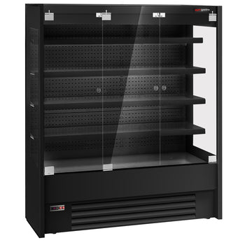 Witryna chłodnicza naścienna - 1585 mm - z oświetleniem LED, szklanymi drzwiami & 4 półkami - Prime Gastro