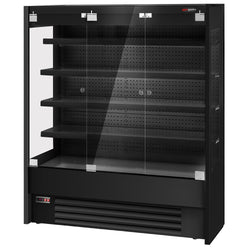 Witryna chłodnicza naścienna - 1585 mm - z oświetleniem LED, szklanymi drzwiami & 4 półkami