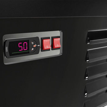 Witryna chłodnicza naścienna - 1960 mm - z oświetleniem LED, szklanymi drzwiami & 4 półkami - Prime Gastro